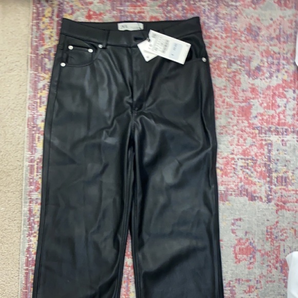 Zara Pants & Jumpsuits Full Length Faux The 9s Leather Pants Zara